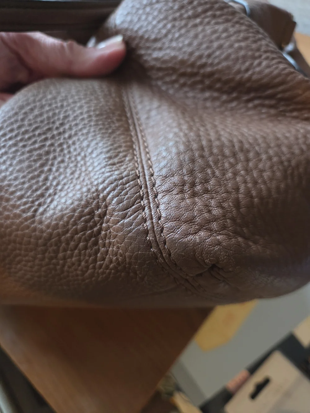 Coach Large Lexy Shoulder Bag F28511 Saddle Brown Leather Compartment Hobo
